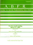 American Book Publishing Record