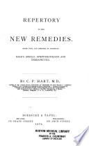 Repertory to the New Remedies