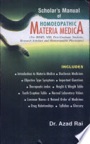 Scholar's Manual of Homoeopathic Materia Medica