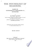 The Psychology of Reasoning