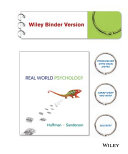 Real World Psychology Binder Ready Version + WileyPLUS Registration Card