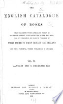 “The” English Catalogue of Books