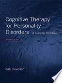 Cognitive Therapy for Personality Disorders