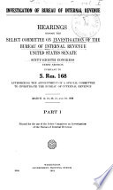 Investigation of Bureau of Internal Revenue