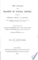 The Annals and Magazine of Natural History