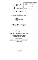 West's Federal Supplement