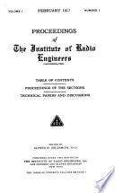 Proceedings of the Institute of Radio Engineers