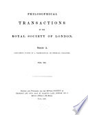 Philosophical Transactions of the Royal Society of London