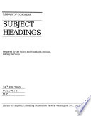 Library of Congress Subject Headings