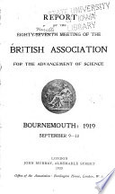 Report of the ... Meeting of the British Association for the Advancement of Science