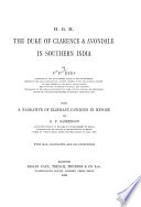 H.R.H. the Duke of Clarence & Avondale in Southern India