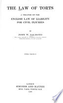 The Law of Torts