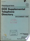 DOE Telephone Directory