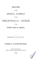 Minutes of the General Assembly of the Presbyterian Church in the United States of America