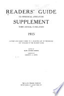 Reader's Guide to Periodical Literature Supplement