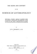 The Scope and Content of the Science of Anthropology