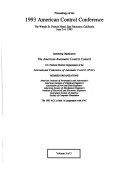 Proceedings of the ... American Control Conference