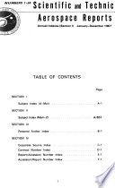 Scientific and Technical Aerospace Reports