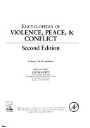 Encyclopedia of Violence, Peace, & Conflict