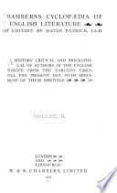 Chambers's Cyclopaedia of English Literature
