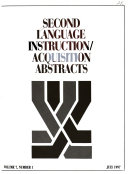 Second Language Instruction/acquisition Abstracts