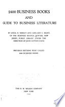 2100 Business Books, and Guide to Business Literature