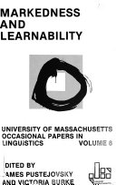 University of Massachusetts Occasional Papers in Linguistics