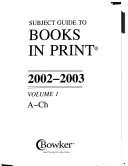 Subject Guide to Books in Print