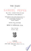 The Diary of Samuel Pepys ...