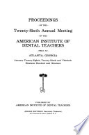 Proceedings of the National School of Dental Technics