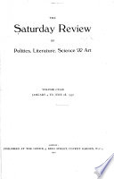 The Saturday Review of Politics, Literature, Science, Art, and Finance