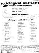Sociological Abstracts