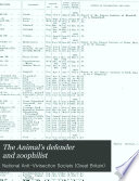 The Animal's Defender and Zoophilist