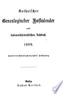Gothaischer genealogischer Hofkalender nebst diplomatisch-statistichem Jahrbuch