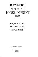 Bowker's Medical Books in Print