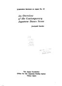 An Overview of the Contemporary Japanese Dance Scene