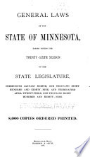 General Laws of the State of Minnesota
