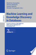 Machine Learning and Knowledge Discovery in Databases, Part II