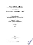 A Concordance to the Poems of Robert Browning