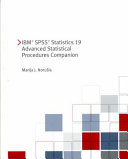 IBM SPSS Statistics 19 Advanced Statistical Procedures Companion