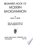 Beginner's Book of Modern Backgammon