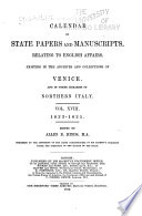 Calendar of State Papers and Manuscripts, Relating to English Affairs