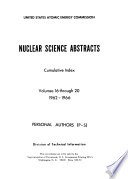 Nuclear Science Abstracts