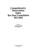 Comprehensive Dissertation Index: Chemistry, E-O