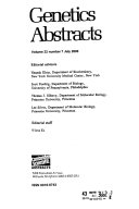 Genetics Abstracts
