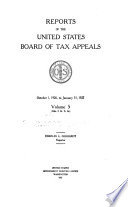 Reports of the U.S. Board of Tax Appeals