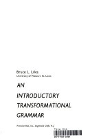 An Introductory Transformational Grammar