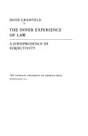 The Inner Experience of Law