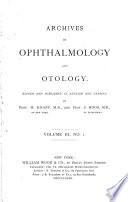 Archives of Ophthalmology and Otology