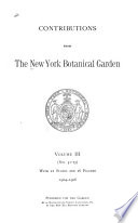 Contributions from the New York Botanical Garden